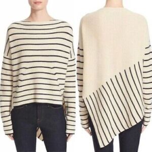 Brochu Walker Reir Striped Cashmere Wool Blend Sweater Size XS